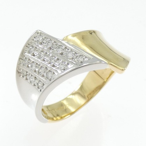 Autentico anello con diamanti