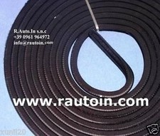 GUARNIZIONE FINESTRINO SCORREVOLE CANALINO ARMATO VELLUTATO UNA GOLA 15X13 1MT