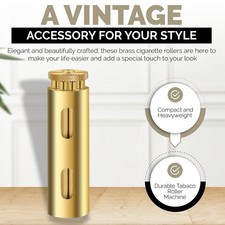 Rullo per sigarette vintage - bellissimo rullo manuale in ottone - pratico rotolo per sigari