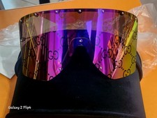 Occhiali Da Sole A Mascherina Gucci 705386 Con Lenti Colorate Riflettenti