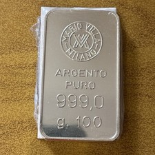 Lingotto argento 100 grammi - lingotto,