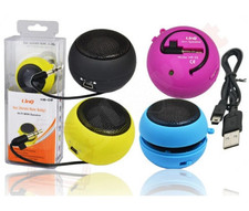 Cassa mini Tascabile con Jack 3.5 mm Universale BATTERIA RICARICABILE Smartphone