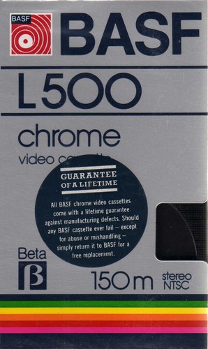 Videocassetta basf l500 - videocassetta, beta