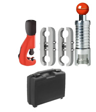 KIT CARTELLATRICE TUBI INOX FLESSIBILI 1/2" 3/4" 1" 1"1/4 DIME TAGLIATUBI