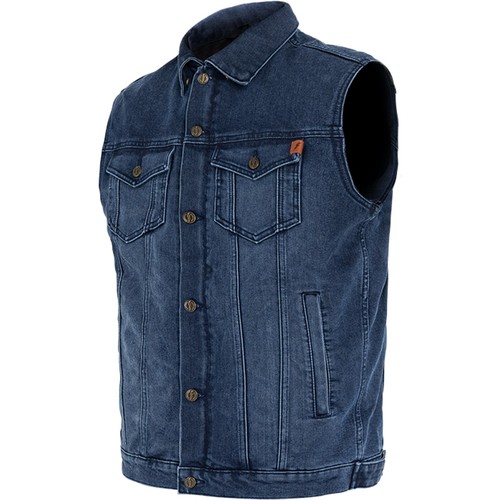 John doe trucker denim gilet - denim,