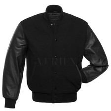 Bomber da baseball nero