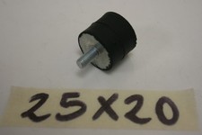 Supporto antivibrazione Ø25mm H 20mm Filetto Ø6mm maschio-femmina Silent block