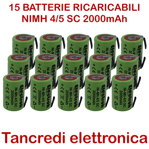 Pezzi batteria ricaricabile - 15,