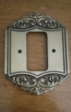 12 Placche Interruttori Vintage Ottone