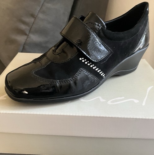Scarpe nere con - strass, 40
