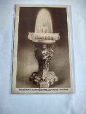 Fontane luminose pubblicità cartolina industria italiana Milano Timbro Fiera