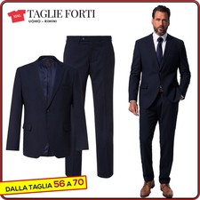 completo uomo classico elegante TAGLIE FORTI abito dalla 58 alla 72 JP1880
