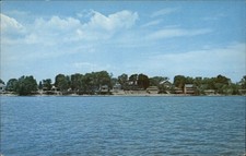 North Hero Vermont North Hero Village on City Bay scenografica cartolina d'epoca sku583