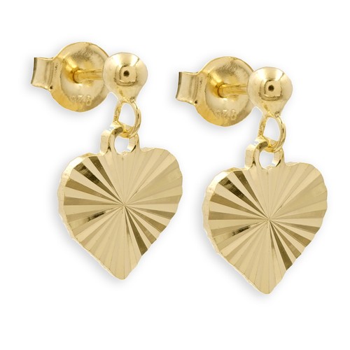Orecchini cuore diamantati - orecchini, a