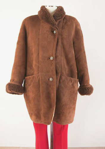 Vintage shearling pelle - vintage,