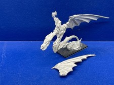 RARO! Ork Waaaghboss / Orc Warboss su Lindwurn / Wyvern per Warmaster