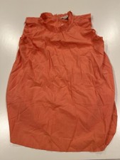 LOFT Coral Polka Dot Ruffle