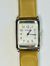 OROLOGIO NUOVO FURLA-Unisex, Cinturino Pelle Marrone Chiaro Doppia Cassa Cromata