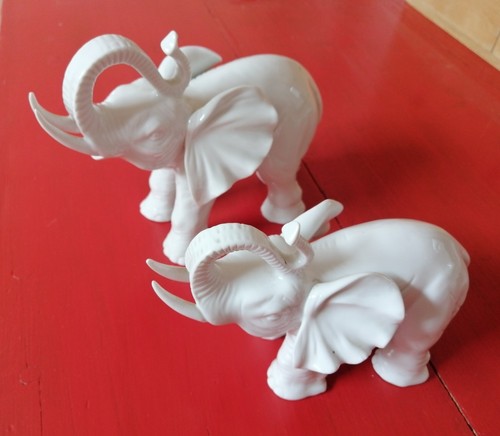 Elefante coppia porcellana - elefante,