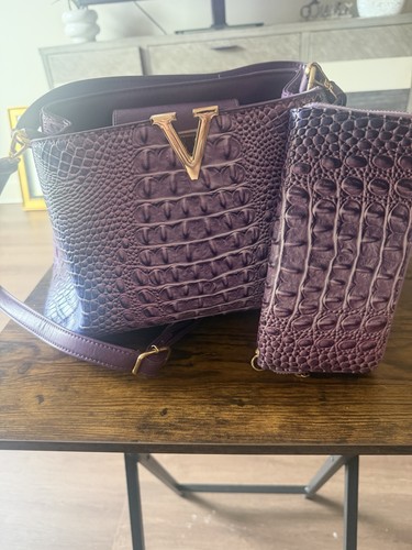 Borsa tracolla viola croc - borsa,