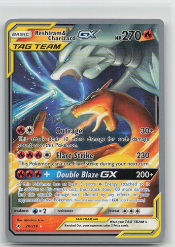 Reshiram charizard gx 2019 - charizard,