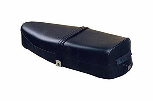 Black saddle with iron frame - black,
