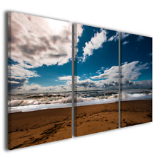 Quadri moderni mare Incredible clouds spiaggia sole paesaggio stampe