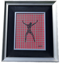 Ferruccio Gard (Vestignè 1940) acrilico su cartone 1975 arte optical cinetica