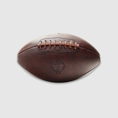 Pallone calcio pelle marrone - calcio,