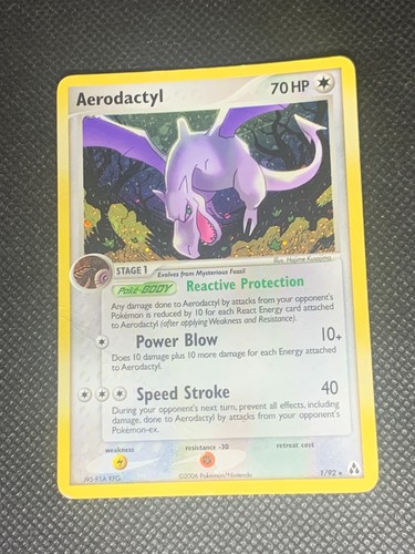 Aerodactyl holo ex - holo,