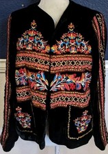 Giacca blazer aperto ricamato