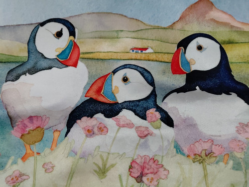 Copricuscino emma ball - copricuscino, puffin