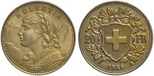 SVIZZERA - MARENGO 20 FRANCHI