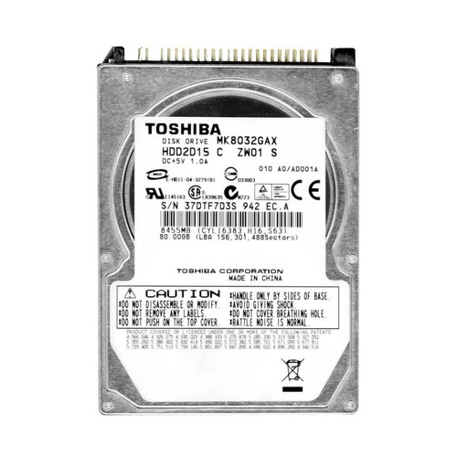 Toshiba mk8032gax 80gb - mk8032gax, 5400