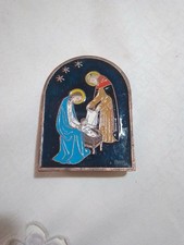 Icona Sacra Famiglia Metallo