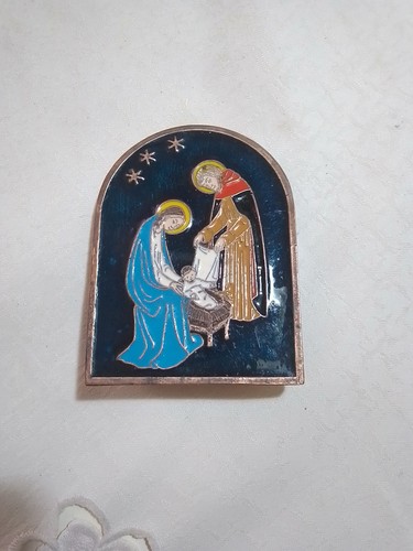 Icona sacra famiglia metallo - sacra,