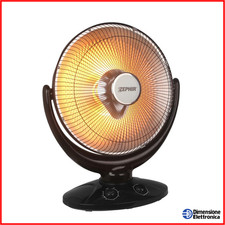 Stufetta Elettrica Basso Consumo Carbonio Riscaldatore Portatile ZEPHIR Bagno