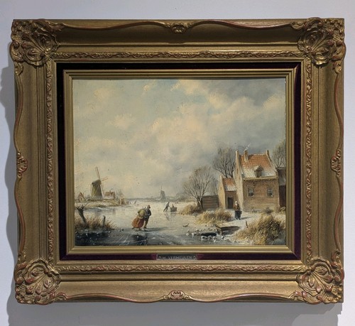 Dipinto olio paesaggio - ad,