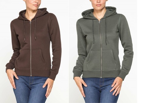 Felpa donna invernale con zip - felpa,