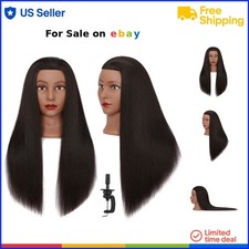 Testa manichino cosmetologia capelli fibra sintetica 28 pollici pratica bambola styling capelli