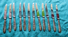 12 Coltelli da Tavolo Metallo