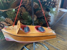 Raro ornamento natalizio barca