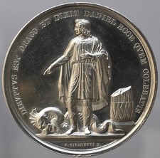Medaglia Annuale AG  Papa Pio IX Anno V Rara FDC Caduta della Repubblica Romana