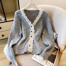 Cardigan Grigio Morbido Con