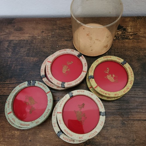Vintage cocktail coasters - vintage,