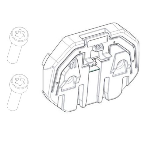 Piastra fissaggio powertube - piastra,