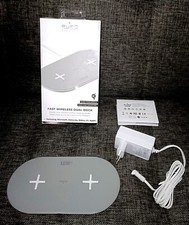 PURO CARICABATTERIE WIRELESS DUO QI FAST CHARGER FCCSQI20W1 PER APPLE E SAMSUNG