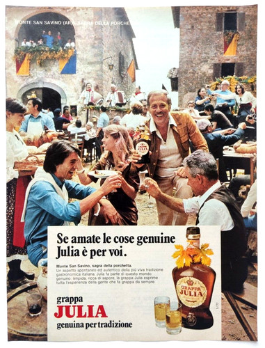 Pubblicita grappa julia sagra - grappa,