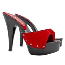 Sandali rossi con fascia in