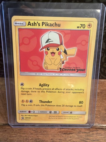 Carta promo ash pikachu 2017 - pikachu,